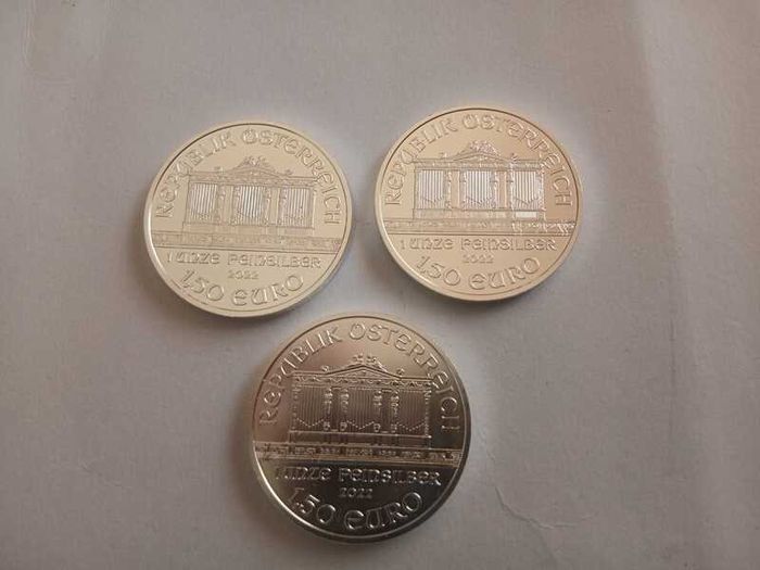 1oz Silver Rounds - 2022 Austria Philharmonic Lot