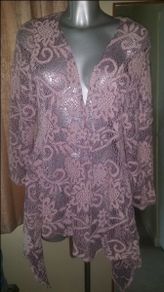 Citrus England lovely crochet cardigan size UK14/16 EUR42/44 Perfect condition  Postage included
