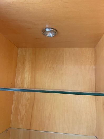 kitchen dresser with lights
