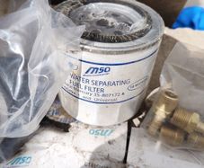 Marine water separating fuel filter.
