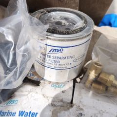 Marine water separating fuel filter.