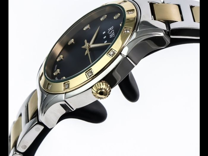 Swiss Made RSW Quartz watch real diamonds