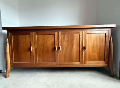 Modern solid mahogany side Board