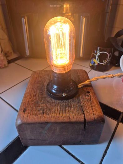 Vintage style handmade industrial lamp