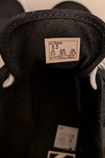 black and white vans