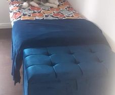 Single bed & headboard