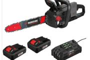 Parkside Performance 40V Cordless Brushless Chainsaw. Garden Maintenance DIY Projects Heating Logs