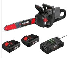 Parkside Performance 40V Cordless Brushless Chainsaw. Garden Maintenance DIY Projects Heating Logs