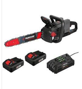 Parkside Performance 40V Cordless Brushless Chainsaw. Garden Maintenance DIY Projects Heating Logs