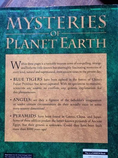 Cryptozoology and mystery animals book: Mysteries of the Planet Earth - Dr Karl Shuker