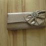 Ladies champagne clutch evening bag Image 3