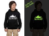 Glow in the Dark Kids Fortnite Hoodie great gift present for fortnite players