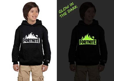 Glow in the Dark Kids Fortnite Hoodie great gift present for fortnite players