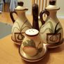 Salt Pepper Vinegar & Olive Oil Set Image 2