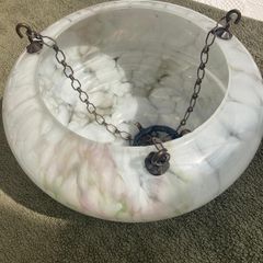 Vintage Art Deco glass ceiling light shade