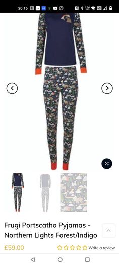 Adult christmas pyjamas Frugi organic cotton