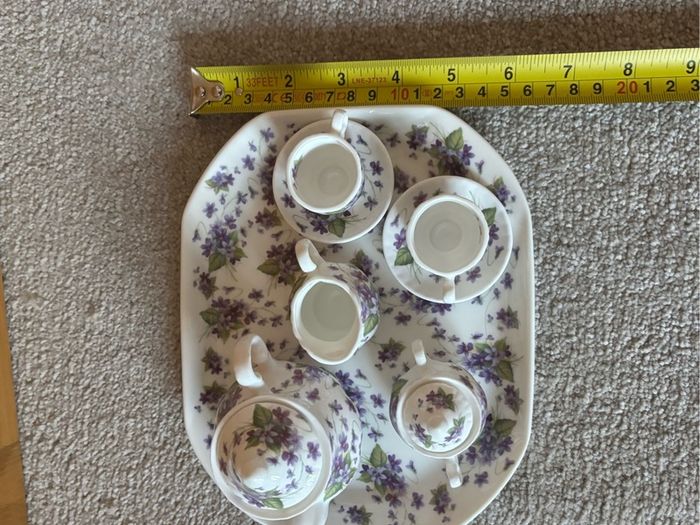 vintage St George miniature porcelain tea set