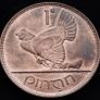 [#2636] - Ireland 1935 | Irish 1d | Irish One Penny  | KM.3 | UNC Image 2