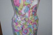 Stunnig River Island strapless mini dress size UK10 EUR36/38 Postage included