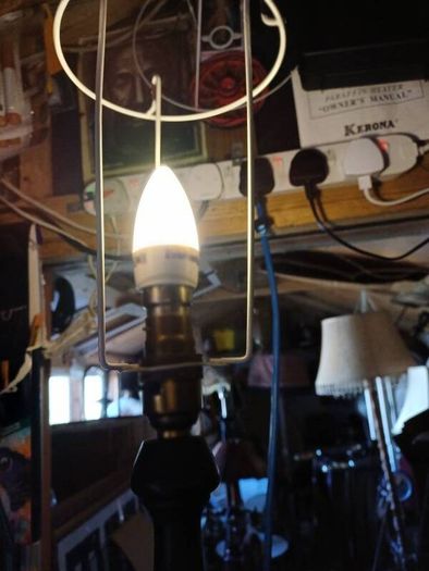 1940/50s Mahogany Floor Lamp