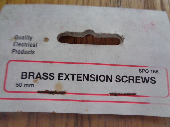 Brass Extension Screws x 4 for sale