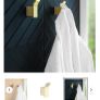 My life brushed brass robe hook Image 2