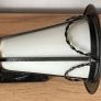 French wrought iron milk shade Paris light Image 3