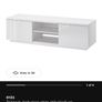 Ikea 'BYAS' glossy white TV unit Image 7