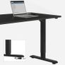 _Electric Desk, Height-Adjustable, Desk Stand, Table Frame with Motor, 120 x 60 x (73-114) cm, Steel, Black Image 5