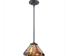 Tiffany style stained glass pendant light