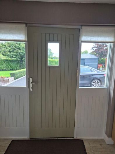 Front Door with side panels