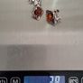 925 vintage sterling silver and amber earrings Image 8