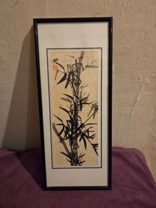 Bamboo Ink Painting - Signed