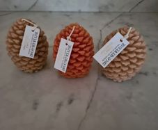 Pinecone Candles X 3