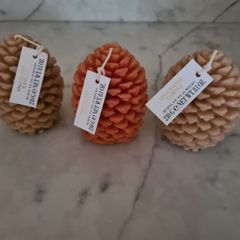 Pinecone Candles X 3