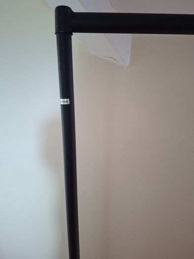 Heavy Duty Black Clothes Rail