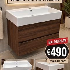 Incline visobath 800 unit and basin ex display