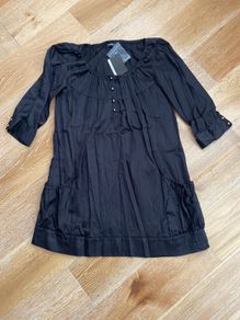 Brand New Atmosphere Black Smock Top Size 10