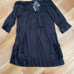 Brand New Atmosphere Black Smock Top Size 10