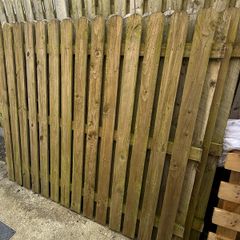 Timber Fence Panel Hit and Miss