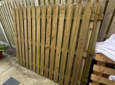 Timber Fence Panel Hit and Miss