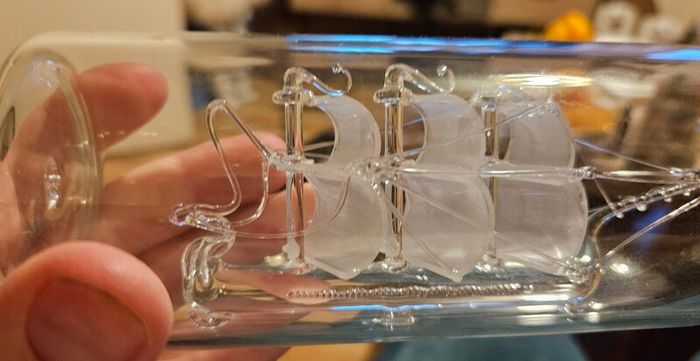 Small Ship in Bottle