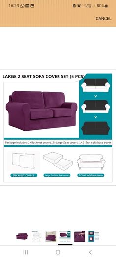 Blue Sofa Bed new seat cushions
