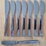 Ernesto stainless steel butter knives X 8 Image 2