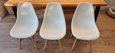 3 Eames Style Dining Chairs