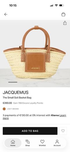 Jacquemus Basket PetitPanier Sol