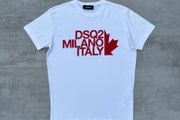 White Dsquared2 Milano Italy tshirt