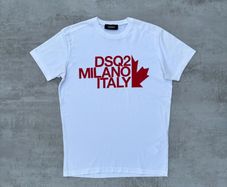 White Dsquared2 Milano Italy tshirt
