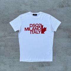 White Dsquared2 Milano Italy tshirt