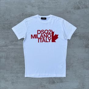 White Dsquared2 Milano Italy tshirt